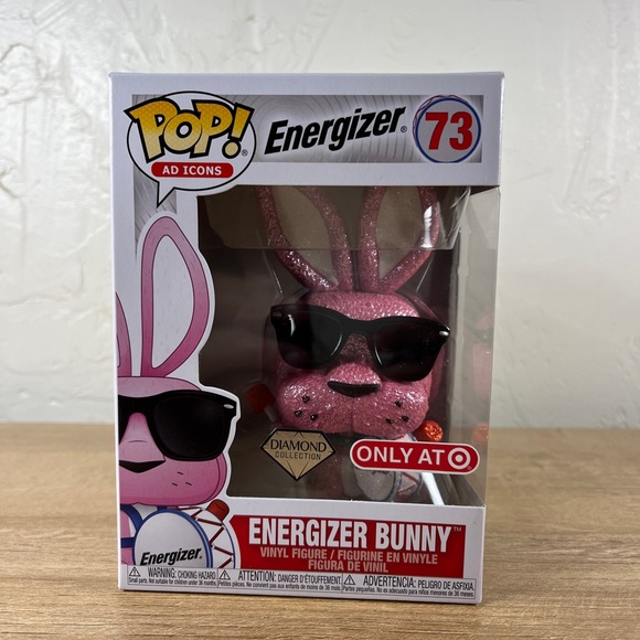 Energizer Bunny Diamond Funko Pop #73 Target Exclusive Vaulted NEAR MINT - Picture 2 of 10